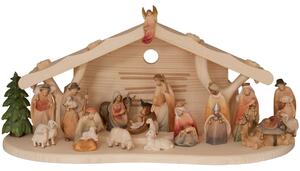 Nativity Set `Morning Star` with stable and 20 figurines