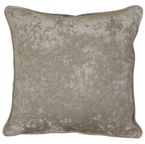 Velvet Filled Cushion 18x18 Stone