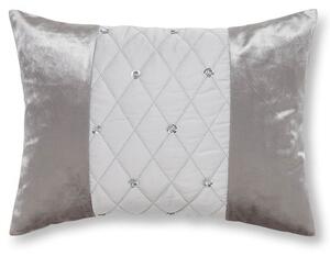 Catherine Lansfield Sequin Cluster Boudoir 30cm x 40cm Filled Cushion Silver