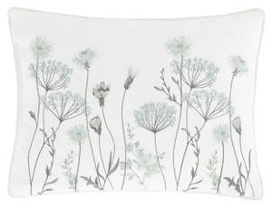 Catherine Lansfield Meadowsweet Floral Boudoir 30cm x 40cm Filled Cushion Green
