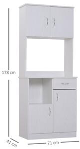 Freestanding Kitchen Cabinet in White