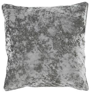 Crushed Velvet 18x18 Filled Cushion Silver