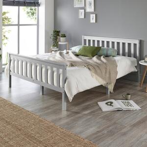 Return - Atlantic Wooden Bed Frame, Single Grey