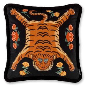 Paloma Home Tibetan Tiger Filled Cushion 55cm x 55cm Black