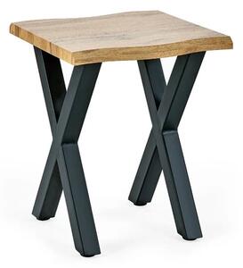 Halifax Wooden Lamp Table Square In Oak