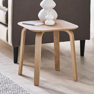 Kanata Wooden Side Table Square In Oak