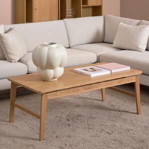 Elkhorn Wooden Coffee Table Rectangular In Oak