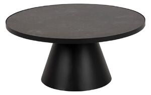 Savannah Ceramic Coffee Table Round In Black