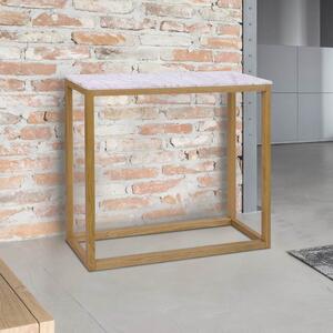 Harlow Marble Top Oak Console Table