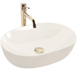 Countertop washbasin Rea LISA ECRU SHINY