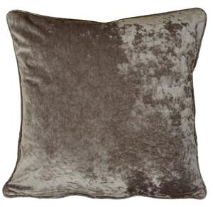 Velvet Filled Cushion 18x18 Mocha