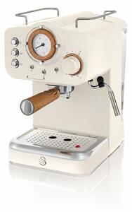 Swan SK22110WHTN Nordic Pump Espresso Coffee Machine - Nordic Cotton White