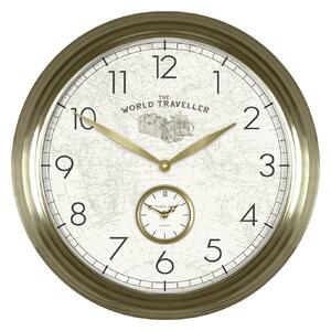 Thomas Kent 48cm Greenwich Timekeeper Wall Clock - World Traveller