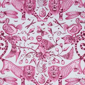 Emma Shipley Extinct Curtain Fabric Magenta