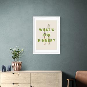 East End Prints What's For Dinner? Print by The 13 Prints Green