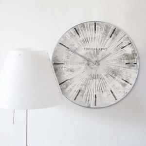 Thomas Kent 50cm Starburst Wall Clock - Silver
