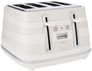 Delonghi CTAC4003W Avvolta 4 Slice Toaster - White