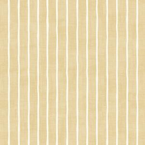 Pencil Stripe Curtain Fabric Ochre