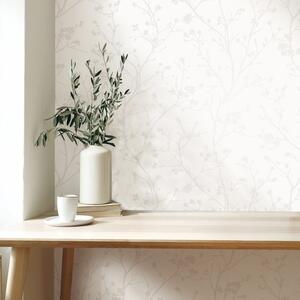 Ivory Sprig Natural Wallpaper