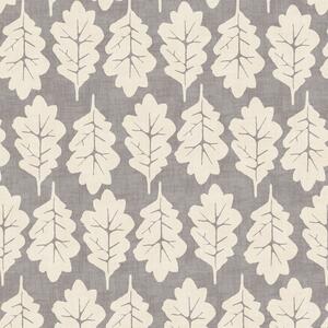 Oak Leaf Curtain Fabric Pewter