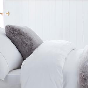Dorma Purity Faux Fur Grey Cushion Grey