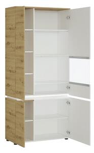 Luci Right Hand 4 Doors Tall Display Cabinet