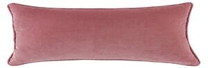 Clara Cotton Velvet Rectangle Cushion Pink