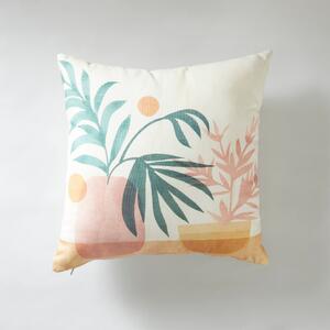 Plant Pots Cushion Green, Yellow and White