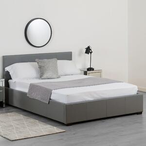Waverley Faux Leather Ottoman Bed Grey
