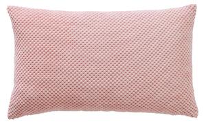 Chenille Spot Rectangular Cushion Blush