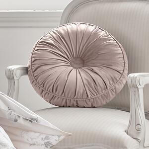 Holly Willoughby Lexi Velvet Round Cushion Pink