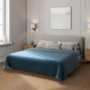 Velvet diamond quilted throw