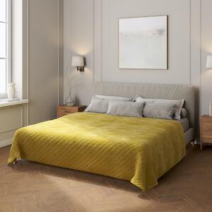 Velvet diamond quilted throw