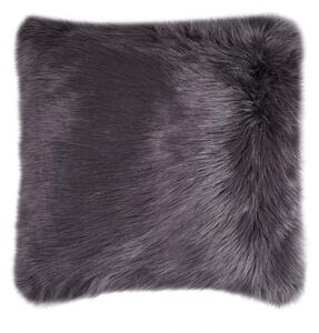 Fluffy Faux Fur Cushion Cover Charcoal