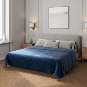Velvet diamond quilted throw