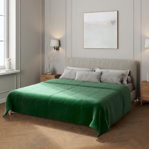 Velvet stripe quilted throw