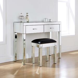 Mirrored Glass Dressing Table Stool
