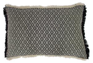 Tangier Rectangle Cushion Black and White