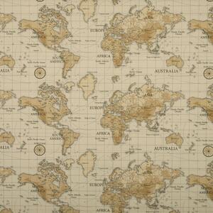 Maps Fabric Multi