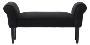 Modern Black Fabric Bed Side Bench