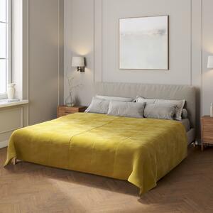 Velvet stripe quilted throw