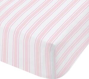 Bianca Check And Stripe Fitted Sheet Pink