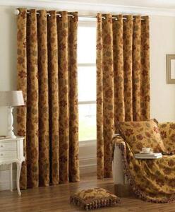 Zurich Ready Made Eyelet Curtains Gold