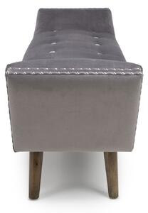 Montrose Brushed Velvet Grey Chaise