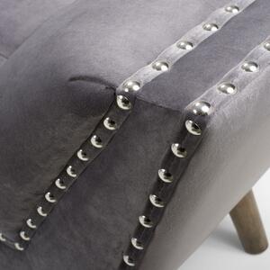 Montrose Brushed Velvet Grey Chaise