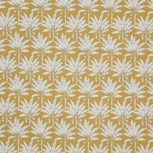 Palm House Curtain Fabric Ochre