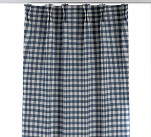 Double pinch pleat curtain