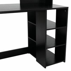 Multi Storage Black Office Desk Table