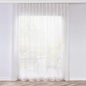 Net curtain with double pinch pleat