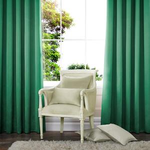 Satin Made to Measure Curtains Emerald